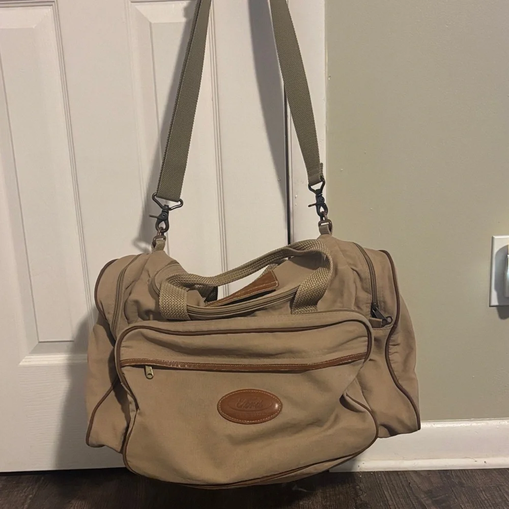 Ford Tan Duffel Bag for Men